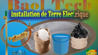 Installation de terre électrique [upl. by Ocsisnarf]