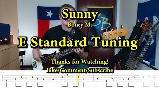 Sunny  Boney M Bass Cover with Tabs [upl. by Trinidad]