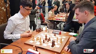 Alireza Firouzja 2649 vs Dmitry Andreikin 2780  World Blitz 2019 [upl. by Anilejna]