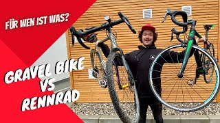 GRAVEL BIKE vs RENNRAD  Was ist der Unterschied Wer braucht welches Bike [upl. by Odranar]