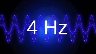 4 Hz clean pure sine wave BASS TEST TONE frequency [upl. by Tongue]