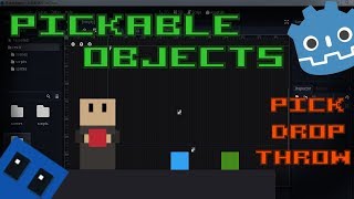 Pickable objects  Godot engine tutorial [upl. by Yelrehs]