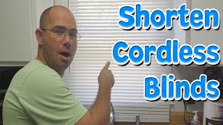 How To Shorten A Cordless Blind Guide [upl. by Ikiv]