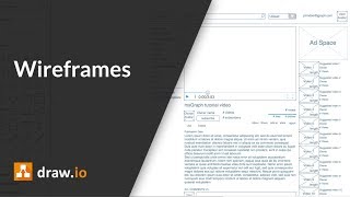 Create wireframes and mockups in drawio [upl. by Eatnuhs]