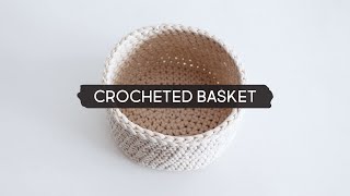 DIY Crocheted Basket [upl. by Leanora]