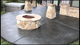 Solid Color Staining Concrete [upl. by Enywad]