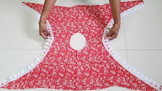 Beautiful Kaftan TOP making in Just 10 Minute  Kaftan TOP  By Simple Cutting [upl. by Gnuhc]