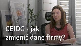 CEIDG  Jak zmienić dane firmy [upl. by Helenka42]