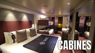 MSC GRANDIOSA  CABINS  INSIDE BALCONY AUREA DUPLEX and YACHT CLUB SUITES [upl. by Caressa537]