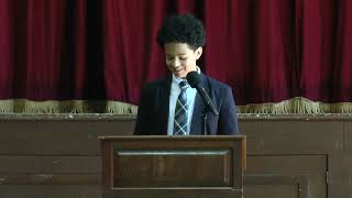 Steven Espaillat  8th Grade Speech 22825 [upl. by Akinej]