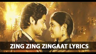 Zingat song lyrics  Ajay Atul  Zingaat [upl. by Jem106]