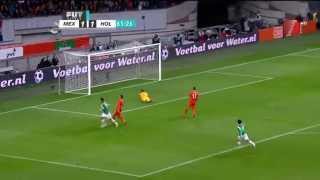 Mexico vs Holanda 32 Amistoso 12112014 Goles TV Azteca [upl. by Ativla]