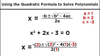 Solving Quadratics by Using the Quadratic Formula [upl. by Martyn916]