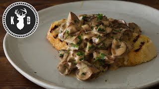 Creamy Garlic Mushrooms on Toast  Kitchen Daddy [upl. by Akoyn]