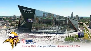 Official Minnesota Vikings US Bank Stadium Construction TimeLapse [upl. by Jefferey]