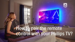 How to pair the remote control with your Philips TV 20192022 [upl. by Plotkin230]