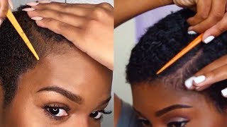 I Tried Following A JAELAH MAJETTE Short Natural Hair Tutorial  Nia Hope [upl. by Ailimac263]