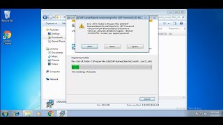 How to resolve  Fix Crystal Report Installation Error 1904  crtslvdll failed to register [upl. by Suitangi]