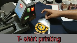 How TSHIRT printing works  Machine printing full process [upl. by Neelie794]