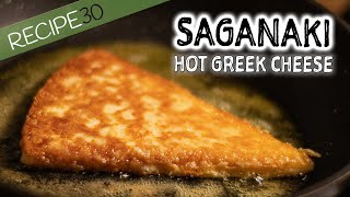 Here is the Greek flaming Cheese Saganaki [upl. by Nason]