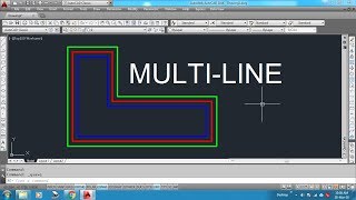 How to draw Multi Line in AutoCAD [upl. by Suryc79]