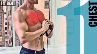 11 Resistance Band Chest Exercises  NO ATTACHING [upl. by Owen170]