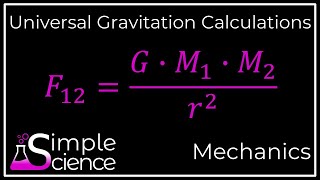 Newtons Law of Universal Gravitation Advanced Calculations [upl. by Karrie890]