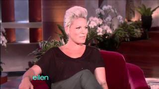 The Ellen DeGeneres Show PNK Interview [upl. by Enneirdna]