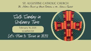 Sunday Mass Livestream  Sixth Sunday in Ordinary Time February 16 2025 [upl. by Savina]