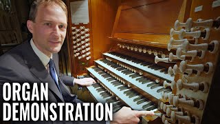 🎵 Chichester Cathedral Organ Demonstration [upl. by Orsino413]