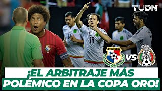 Panamá vs México  ¡Arbitraje POLÉMICO y Panamá quiso abandonar la cancha  Copa Oro 2015  TUDN [upl. by Aihcila507]