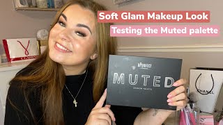 Soft Glam Makeup Look  Testing The Bperfect Muted Palette [upl. by Perlie]