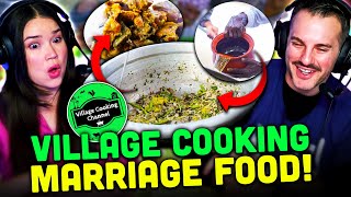 VILLAGE COOKING CHANNEL  Village Marriage Food  Reaction [upl. by Eirrek]