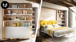 INCREDIBLE Space Saving Furniture  Murphy Bed Ideas ➤ 3 [upl. by Cline142]