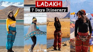 7 Days Leh Ladakh ITINERARY  Khardung La  Nubra  Turtuk  Tso Moriri  Pangong [upl. by Elisha230]