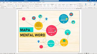 Como crear un mapa mental en WORD [upl. by Noillid]