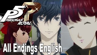 Persona 5 Royal  All Endings English Audio New True Ending New Good Ending All Original Endings [upl. by Lathrope]