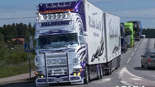 Malmbergs  Scania V8  Strängnäs Truck Meet [upl. by Aihgn761]