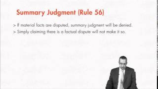 Module 62 Summary Judgment [upl. by Cardinal]