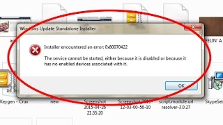 How to fix Installer encountered an error 0x80070422 [upl. by Ayifa]