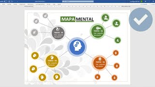 COMO CREAR UN MAPA MENTAL EN WORD [upl. by Jessika251]