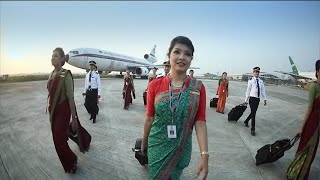 Safety Video Biman Bangladesh Airlines VisaInformation [upl. by Aicak773]