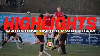 HIGHLIGHTS  Maidstone United v Wrexham [upl. by Aititel]