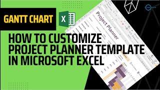 How to Customize Project Plan in Microsoft excel  Gantt Chart [upl. by Eivad]