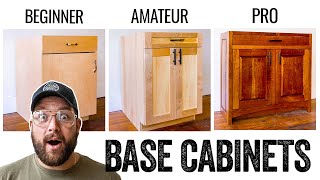 3 LEVELS of Cabinets DIY to PRO Build [upl. by Ger]