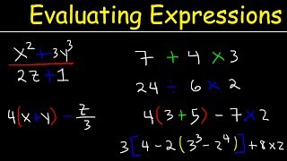 How To Evaluate Expressions With Variables Using Order of Operations [upl. by Assirrak]