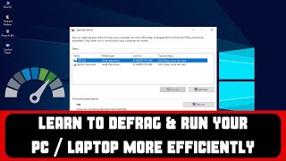 How To Defrag Windows 10 [upl. by Nerhe]