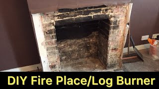 DIY  Fireplace  Log Burner Part 1  Stovax [upl. by Wiltz]