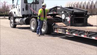 Loading a motorcycle in a trailer BY YOURSELF [upl. by Jarred737]