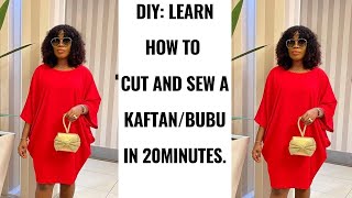 How To Cut and Sew a KAFTANBUBU Gown [upl. by Miun]